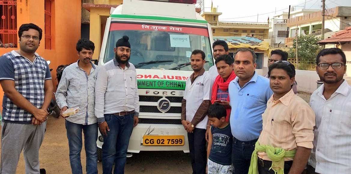 पिथौरा को मिली नई 108 एम्बुलेंस - CG Sandesh