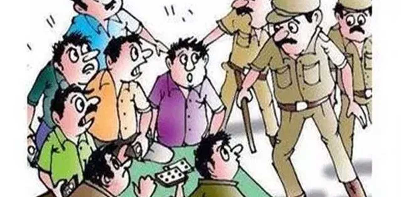 आधी रात को बसना पुलिस की जुआडियों पर कार्यवाही. - CG Sandesh