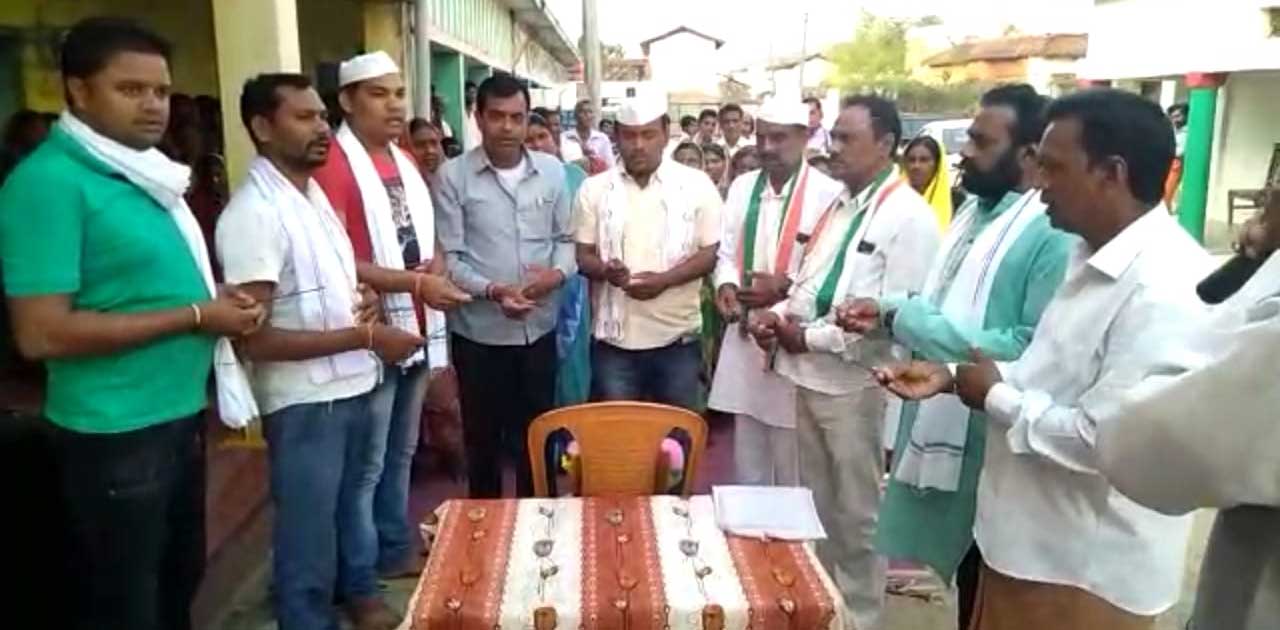 कांग्रेस कमेटी भंवरपुर ने  निकली गांधी विचार पद यात्रा. - CG Sandesh