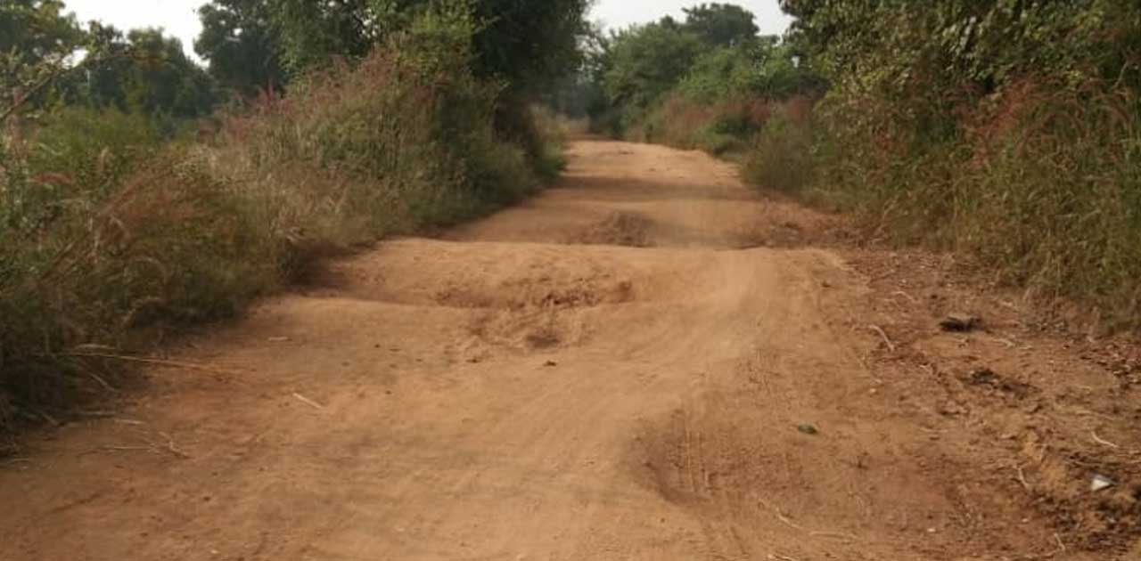 गांव पहुचने वाले मार्ग में पड़ते है बड़े-बड़े गड्ढे, सरपंच सचिव... - CG Sandesh