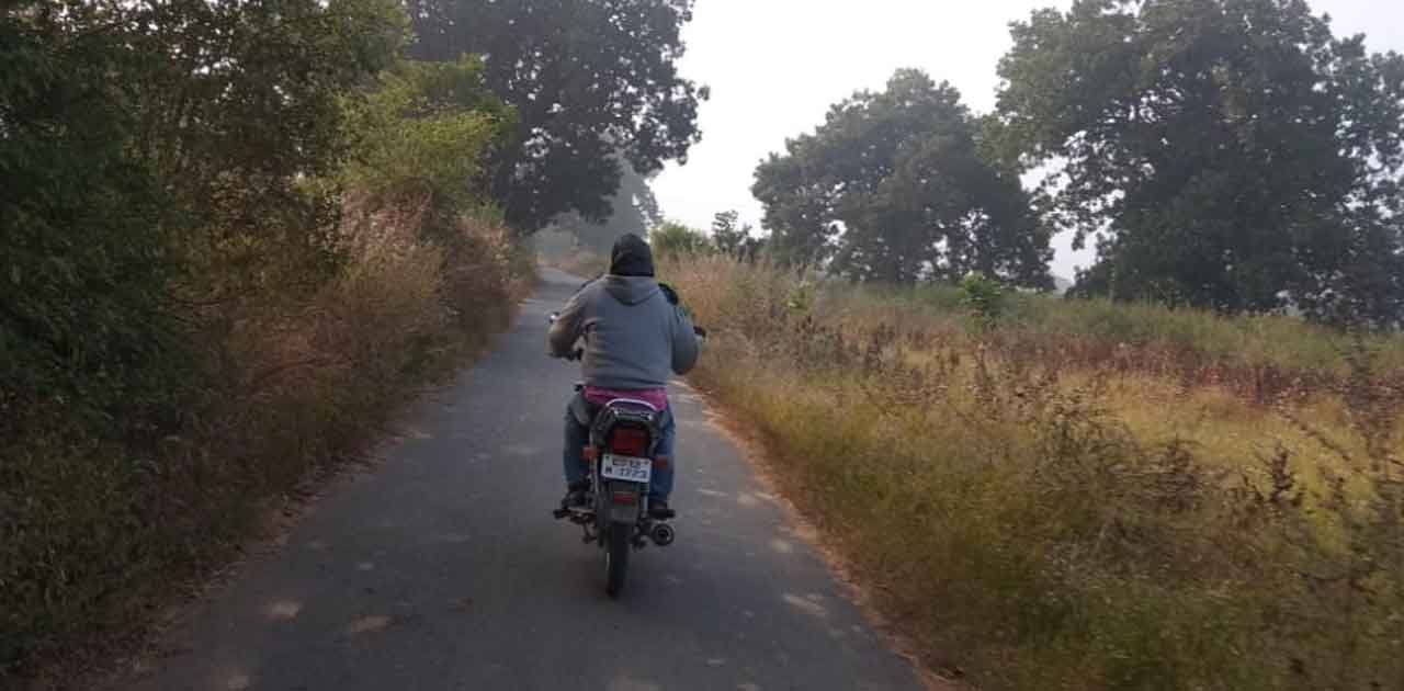 गांव जाने वाली डामर सड़क मार्ग के आजबाजू झाड़ो के अतिक्रमण से ... - CG Sandesh
