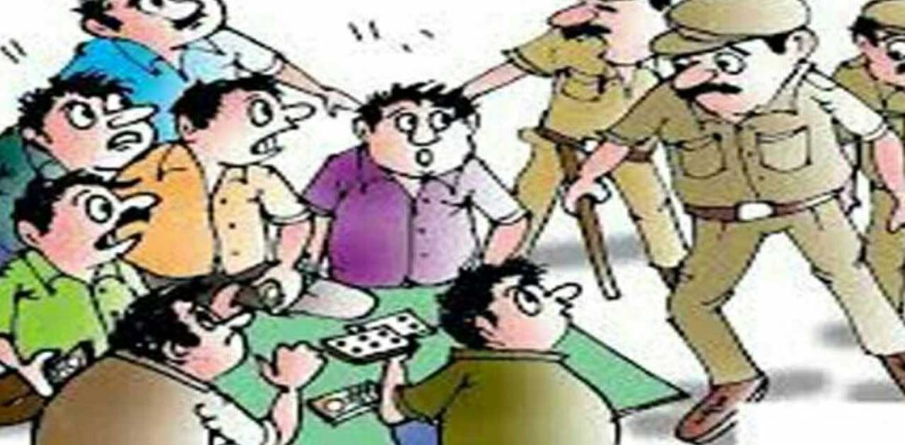 सांकरा पुलिस ने की जुआडियों पर कार्यवाही.  - CG Sandesh