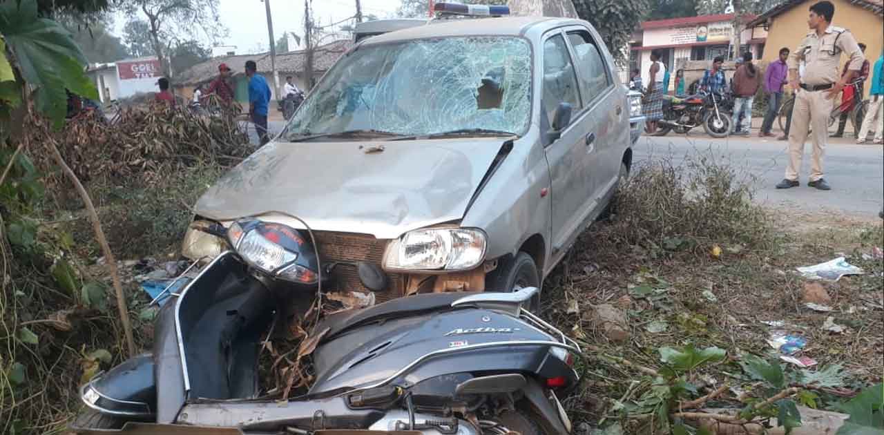 दुर्घटना होने बाद दर्ज करवाई एक दुसरे ख़िलाफ शिकायत. - CG Sandesh
