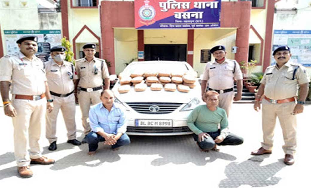 43 किलो गांजा के साथ 2 अंतर्राजीय गांजा तस्कर गिरफ्तार