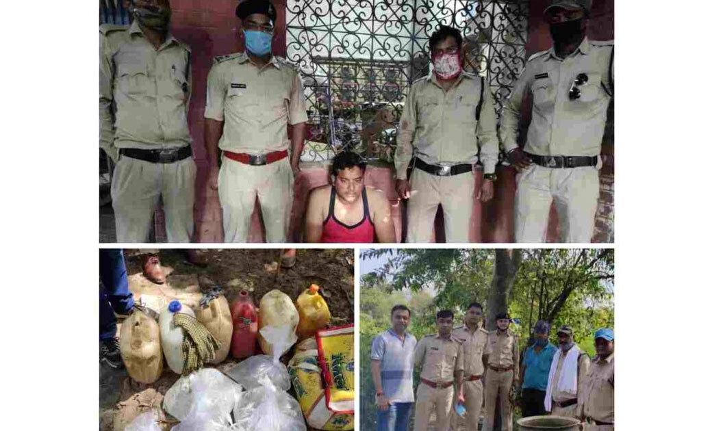 आबकारी विभाग की बड़ी कार्यवाही....अवैध रूप से मदिरा निर्माण की शिकायत पर छापामार कर,85 लीटर महुआ मदिरा और 150 बोरी महुआ लाहन 1500 किलो लावारिस मौके पर नष्ट किया गया ...