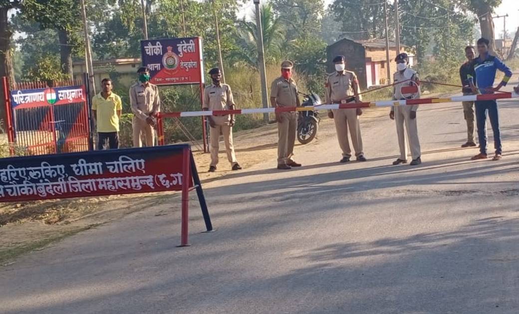 बुन्देली चौकी जिले का पहला अभिनव प्रयोग,  स्थाई बैरियर का निर्माण 