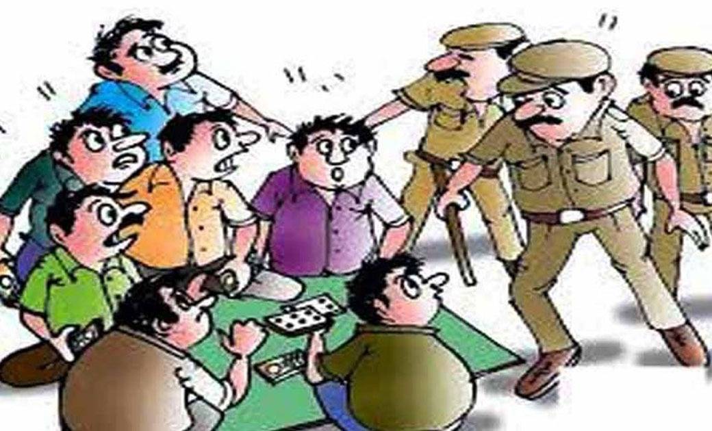 ग्राम मोंगरापाली में 06 जुआरियो को पकड़ा गया - CG Sandesh