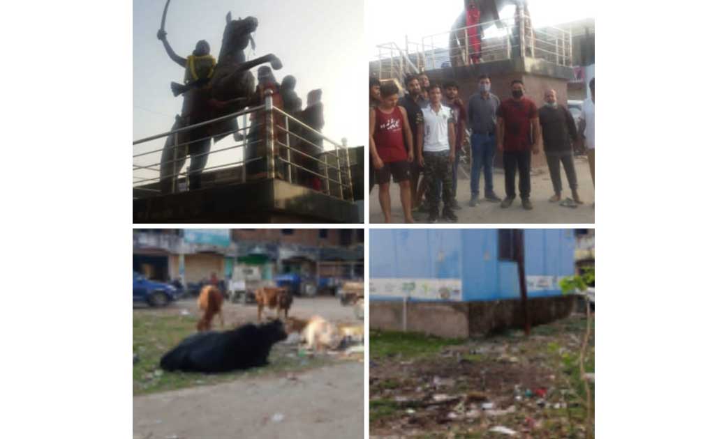 नगरपालिका के कर्मचारियों ने खुद की बनाई रानी लक्ष्मीबाई कॉम्... - CG Sandesh