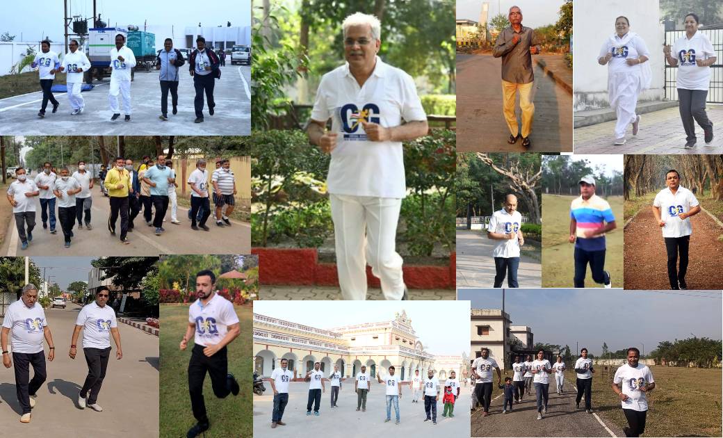 #runwithchhattisgarh : 70 हजार से अधिक लोगों ने मैराथन के लिए कराया पंजीयन, प्रदेश भर में उत्सव जैसा माहौल सभी जिलों के स्थानीय अधिकारियों ने लिया हिस्सा