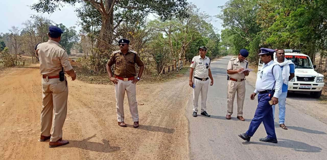 सड़क दुघर्टनाओं में कमी लाने के लिए संयुक्त टीम ने किया निरीक्षण