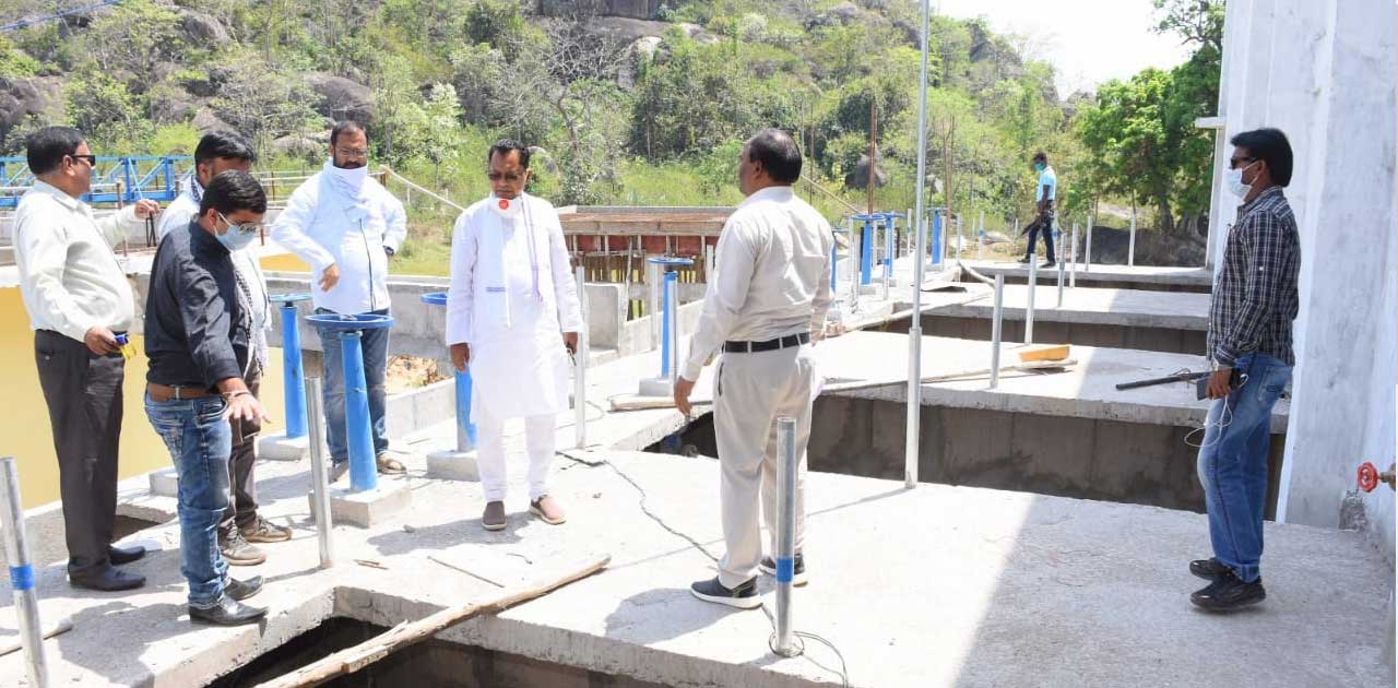 इंटेकवेल एवं फिल्टर प्लांट के शेष कार्यों को शुरू करने के निर्देश