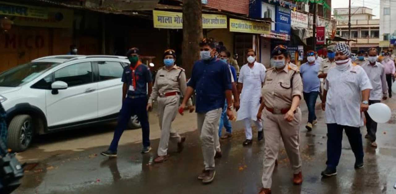 सरायपाली : कोरोना वॉरियर्स का हुआ पुष्प वर्षा से स्वागत. - CG Sandesh