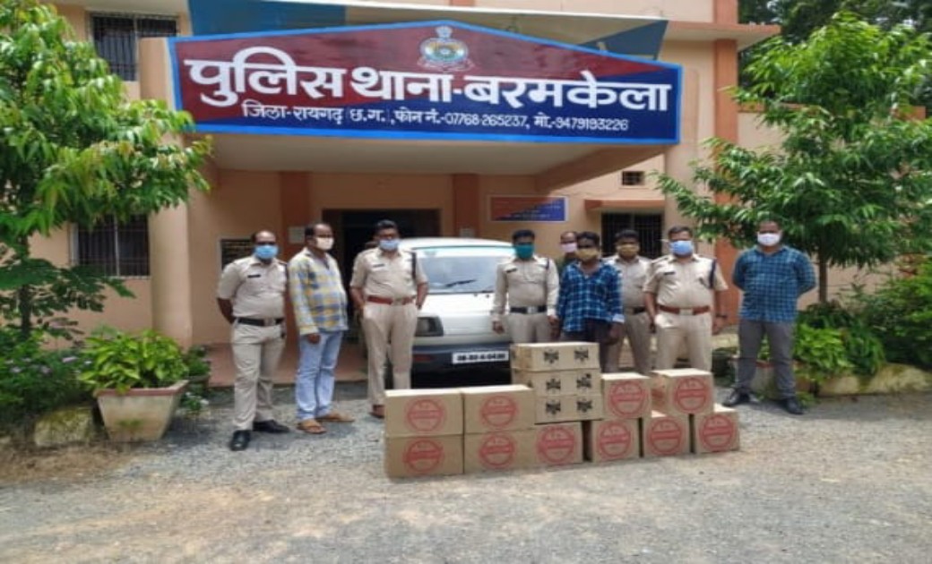 बरमकेला पुलिस की बड़ी कार्यवाही..पकड़े गए अवैध शराब के तश्कर..... - CG Sandesh