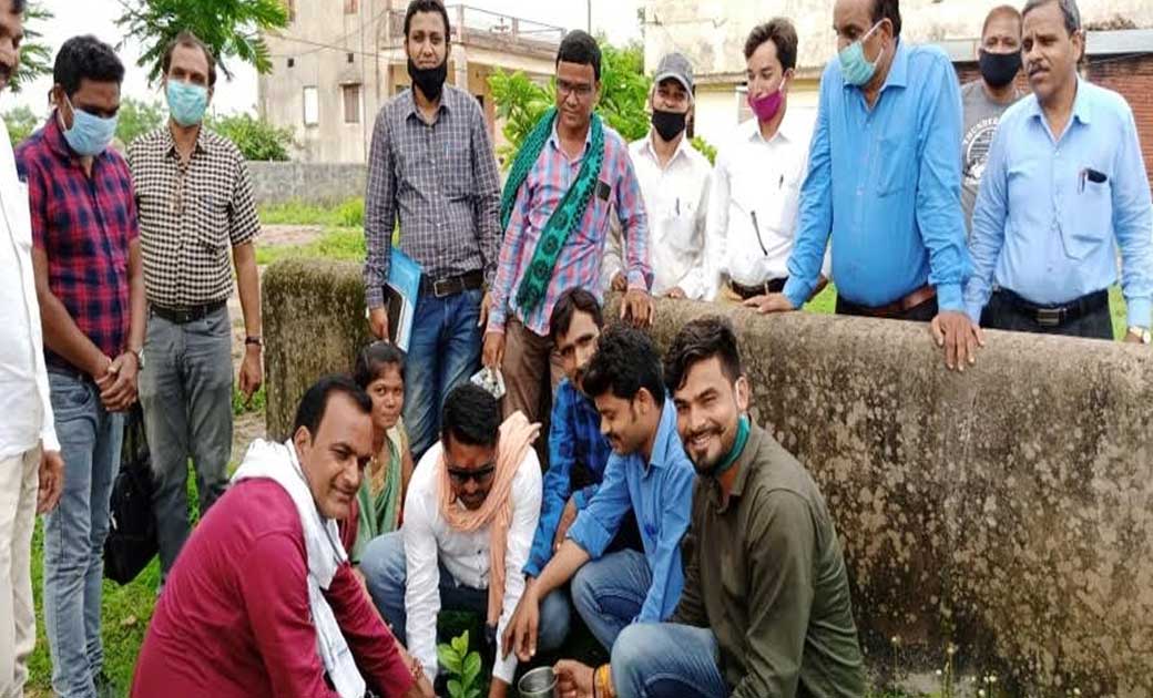 कृषि स्थायी समिति के सभापति एवं सदस्यों ने किया पौध रोपण   - CG Sandesh