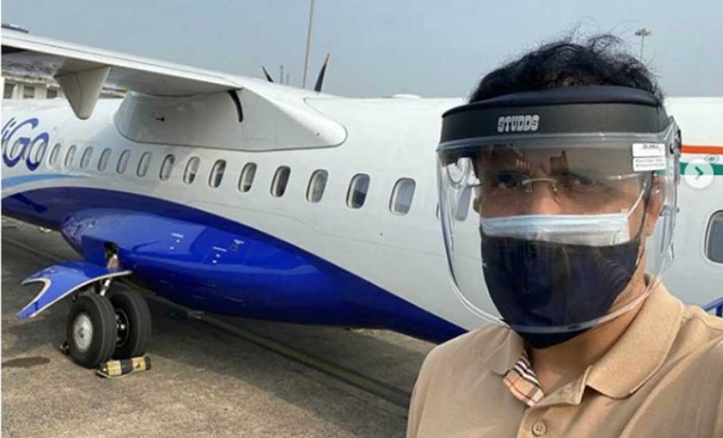 BCCI अध्यक्ष सौरव गांगुली मास्क और चेहरे की शील्ड पहनकर आईपी... - CG Sandesh