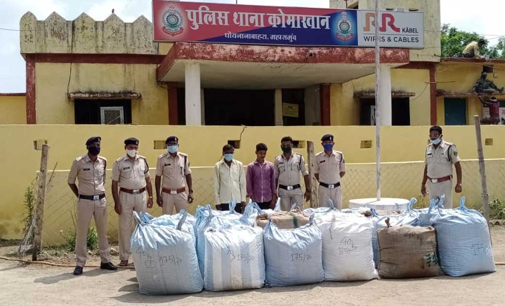 1 करोड़ 82 लाख का गांजा जप्त, महासमुंद पुलिस की अब तक की सबसे... - CG Sandesh