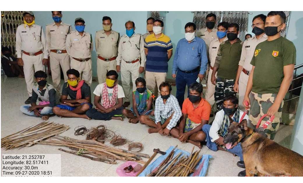 बिग ब्रेकिंग:- किशनपुर हाथी मामले में 7 गिरफ्तार 2 फ़रार   - CG Sandesh