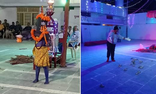 पंचमी में फैंसी ड्रेस की प्रस्तुति गुजराती समाज बागबाहरा में - CG Sandesh
