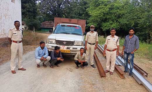 बागबाहरा : 2.5 लाख रुपये के 10 नग बिजली खम्बे  की हुई थी चोर... - CG Sandesh