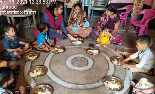 पिथौरा : छह माह से ऊपर दो बच्चो का अन्नप्राशन कराया गया - CG Sandesh