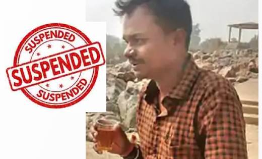 शराबी पटवारी ने धान के रकबे में कई जगह कर दी गड़बड़, हुआ सस्पे... - CG Sandesh