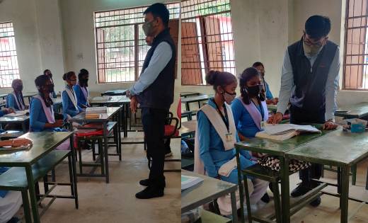 वनांचल क्षेत्र के बच्चों की शैक्षणिक प्रगति की जानकारी लेने ... - CG Sandesh