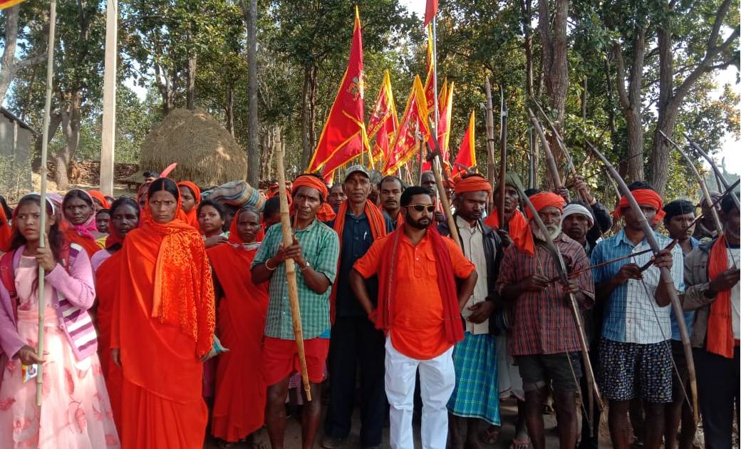 भगवा पद यात्रा का शुभारंभ 