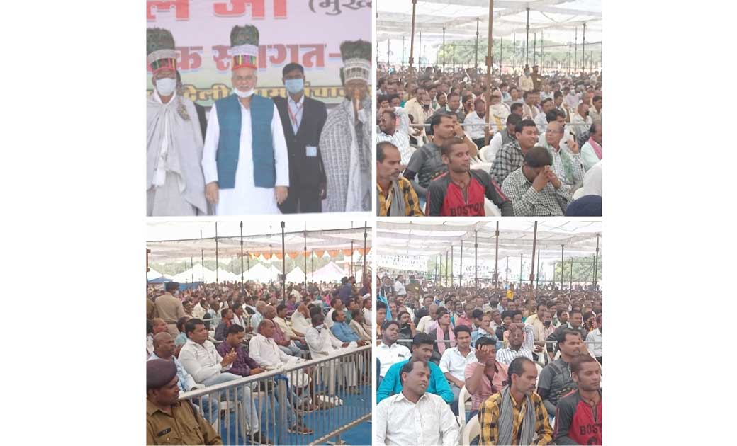 अखिल भारतीय रामनामी महासभा बड़े भजन मेला में शामिल हुए मुख्य... - CG Sandesh