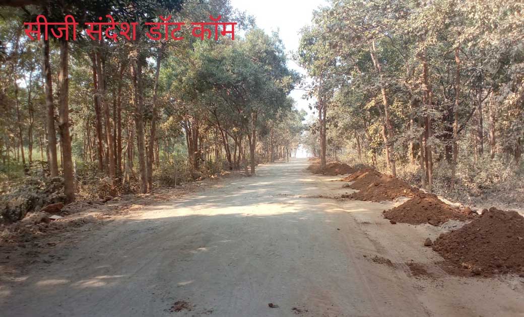 नेशनल हाइवे सांकरा से झगरेनडीह तक 16 किलोमीटर लम्बा डामरीकरण... - CG Sandesh