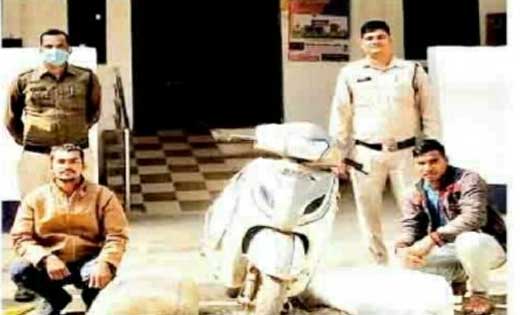 सरायपाली : स्कूटी से 145 लीटर महुआ शराब ले जाते दो गिरफ्तार.
