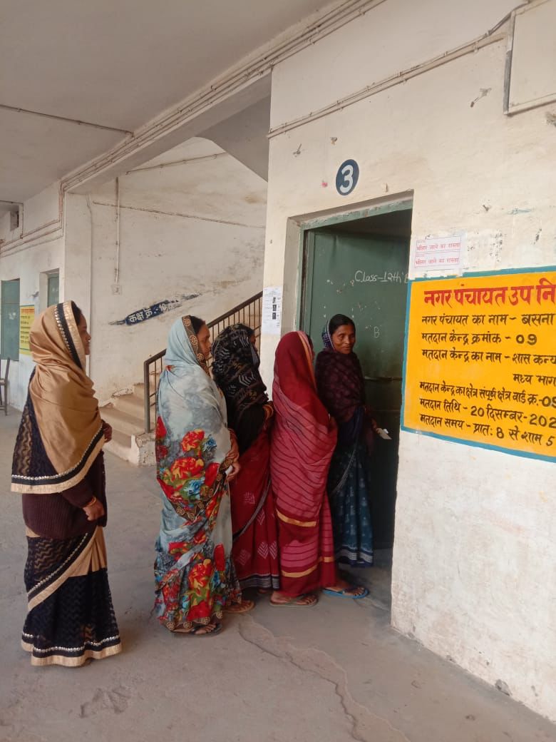 नगर पंचायत बसना में उप निर्वाचन शांतिपूर्वक सम्पन्न, 82.98 प... - CG Sandesh