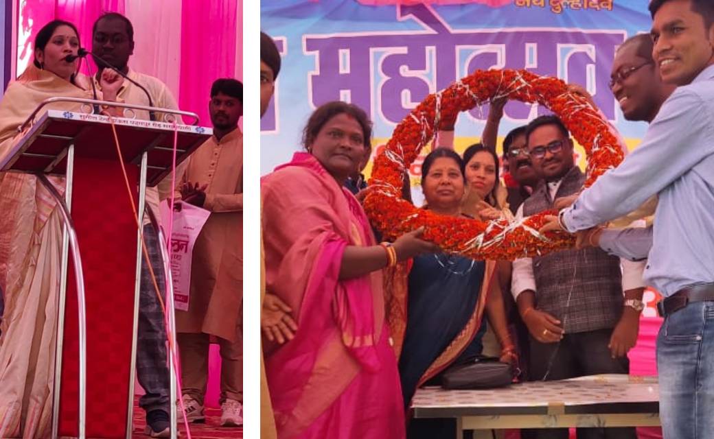 चौहान समाज के कार्यक्रम में मुख्य आतिथ्य से हुवी सुशोभित हुवी लोकप्रिय विधायक उत्तरी गणपत जांगड़े.. बसना के बंसूला में दूल्हादेव महोत्सव कार्यक्रम संपन्न....