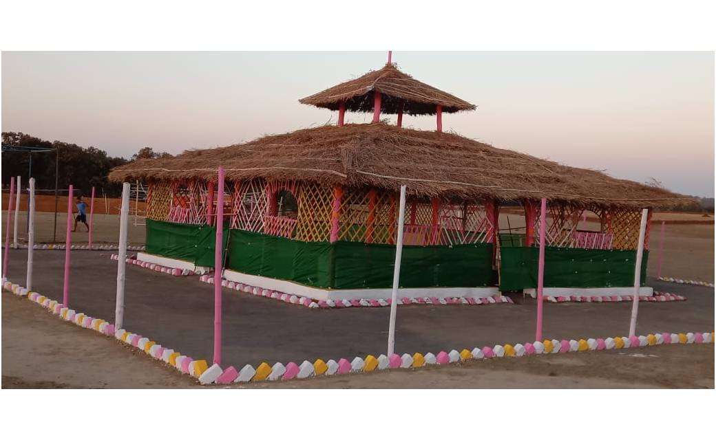 सरधापाठ के पकरीटोली में सार्वजनिक श्रीमद् भागवत कथा का आयोजन किया गया 