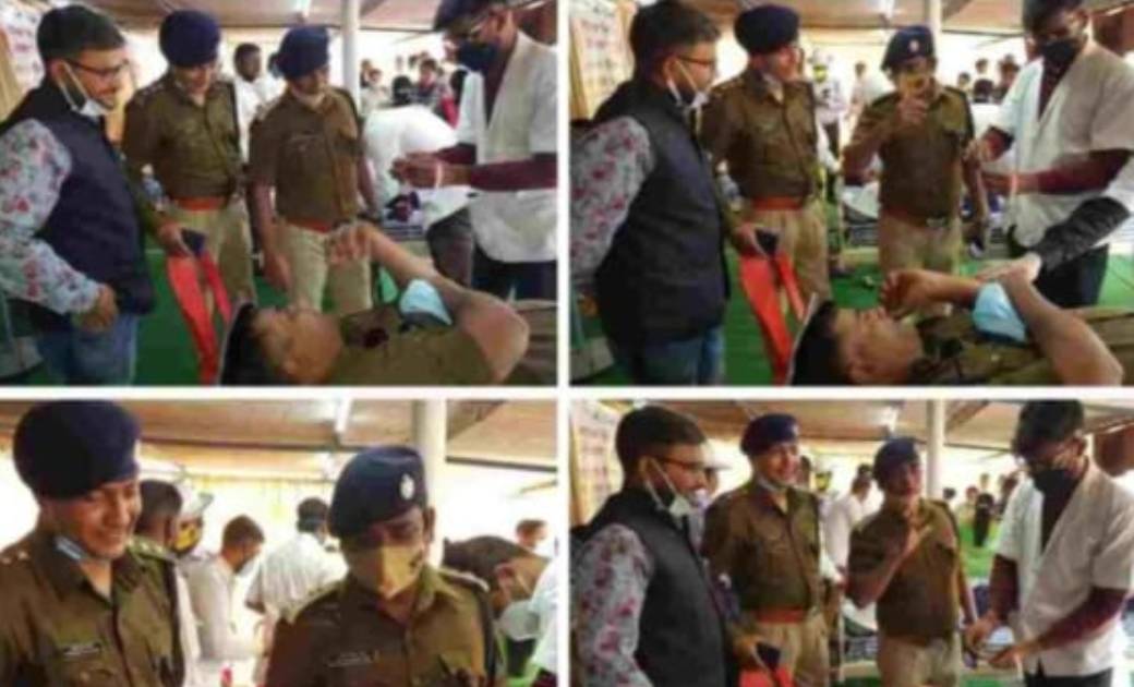 राष्ट्रीय सड़क सुरक्षा माह में रायगढ़ यातायात पुलिस की अनोखी पहल…किये रक्तदान शिविर का आयोजन….   