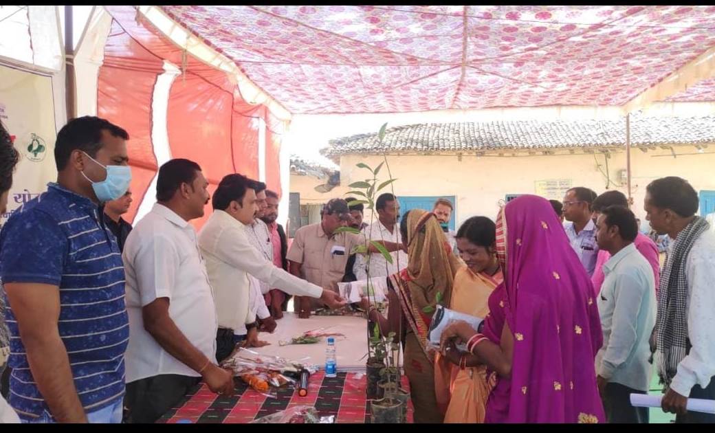 उद्यानिकी विभाग द्वारा आयोजित कार्यक्रम में शिरकत करने संसदीय सचिव पहुंचे साल्हेभांठा एवं करहिडिहि