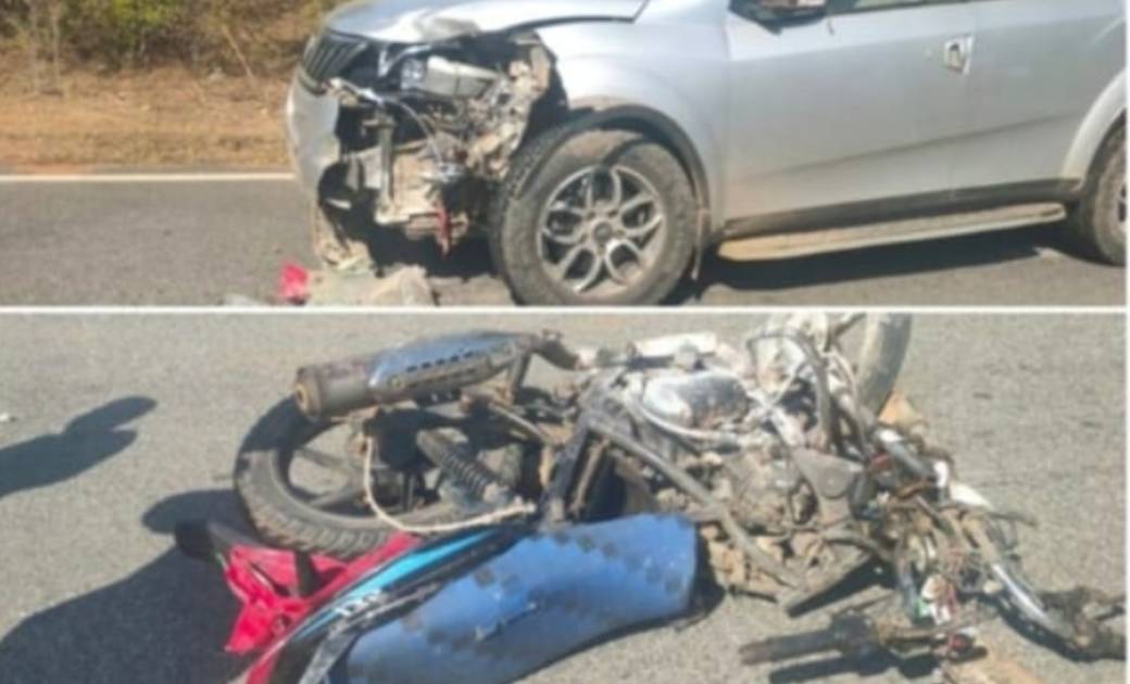 जशपुर : सड़क दुर्घटना में बाइक सवार की मौत