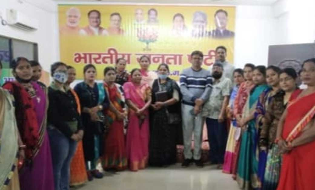 महिलाओं पर हो रहे अपराध का कांग्रेस सरकार के स्वास्थ्य पर कोई प्रभाव नही-महिला मोर्चा
