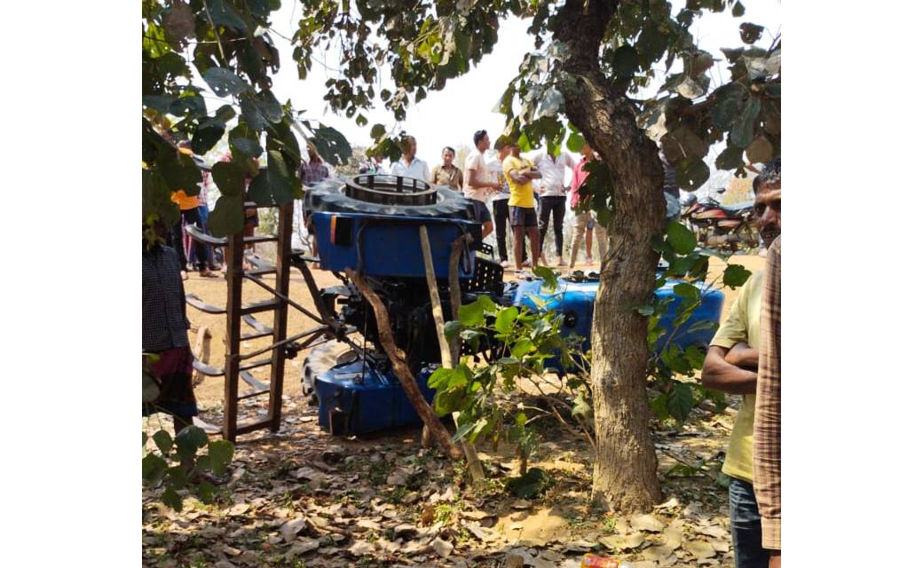 बिग ब्रेकिंग:तेंदुकोना थाना अंतर्गत ग्राम लमकेनि के पास ट्रक्टर हुआ पलटी चालक की मौत