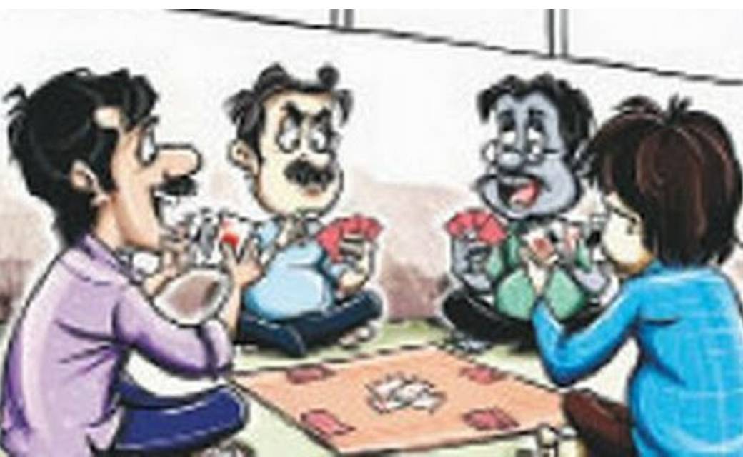 नरहरपुर : खुड़खूडिया खेल रहे लोगो पर घेराबंदी कर की गयी कार्यवाही.  