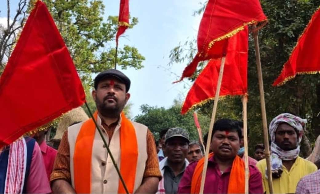 ग्राम रजला में संकटमोचन हनुमान मंदिर में प्राण प्रतिष्ठा किया गया