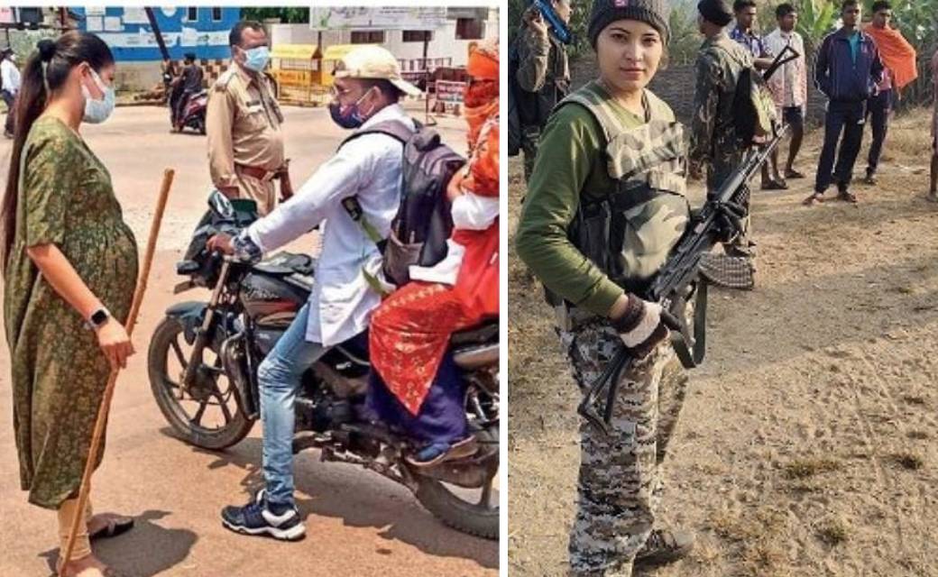 6 माह का गर्भ, फिर भी डीएसपी शिल्पा बख़ुबी से निभाती है कर्तव्य....कोरोना काल में आमजन के हित में निकलती हैं शहर में