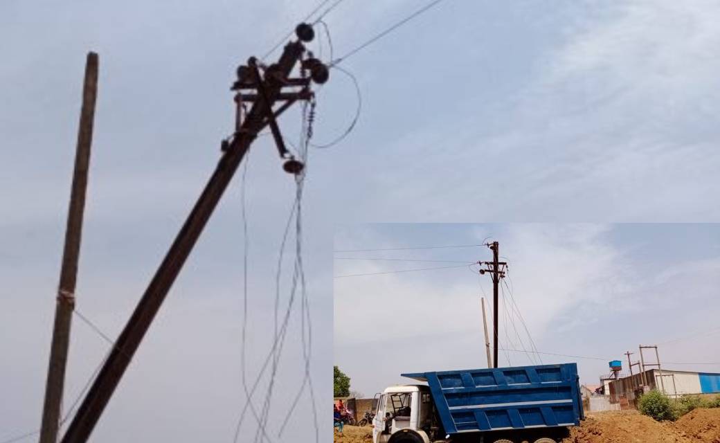 जशपुर : लापरवाही के चलते छतिग्रस्त हो कर बिजली तार बिखरी जमीन पर, बाल बाल बची जान