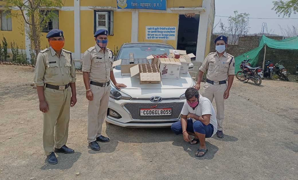 सिंघोड़ा पुलिस ने बरगढ से 40 हजार की शराब लाते आरोपी को पकड़ा.... - CG Sandesh