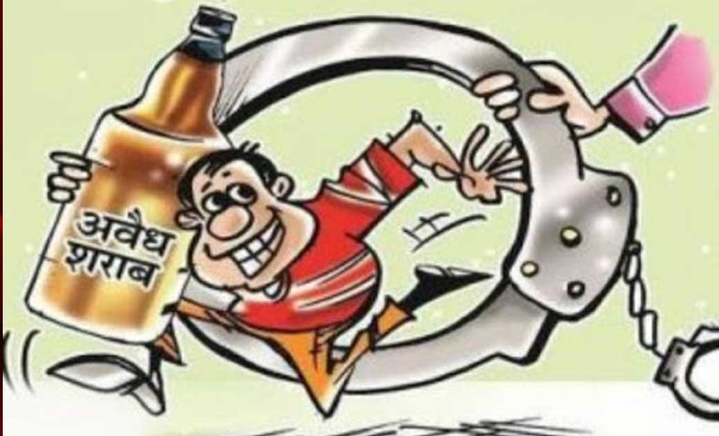 बसना : ग्राम बंसुला और खरोरा से 22 लीटर महुआ शराब जप्त.