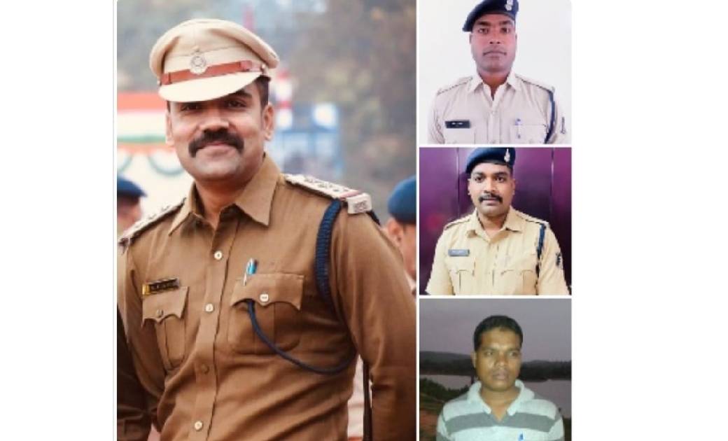 चक्रधरनगर थाना प्रभारी अभिनवकांत सिंह चुने गए रायगढ़ पुलिस "कॉप ऑफ द मन्थ"  आरक्षक विनोद शर्मा, मयाराम राठिया, जोन प्रकाश टोप्पो को भी मिला अवार्ड...