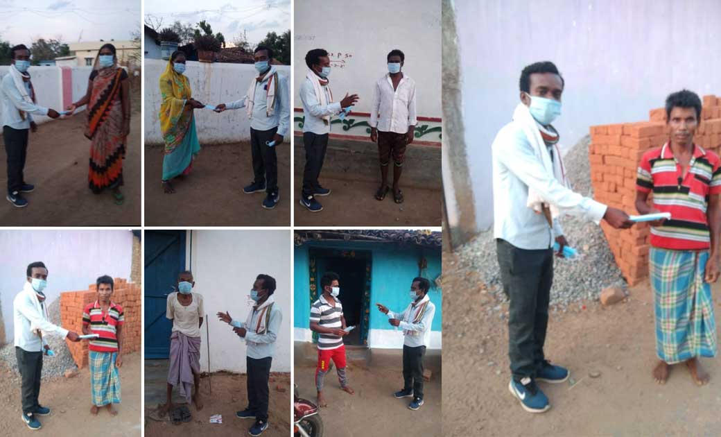 कांग्रेस के युवा नेताओं ने मास्क पहनो का अभियान चलाकर आम नाग... - CG Sandesh