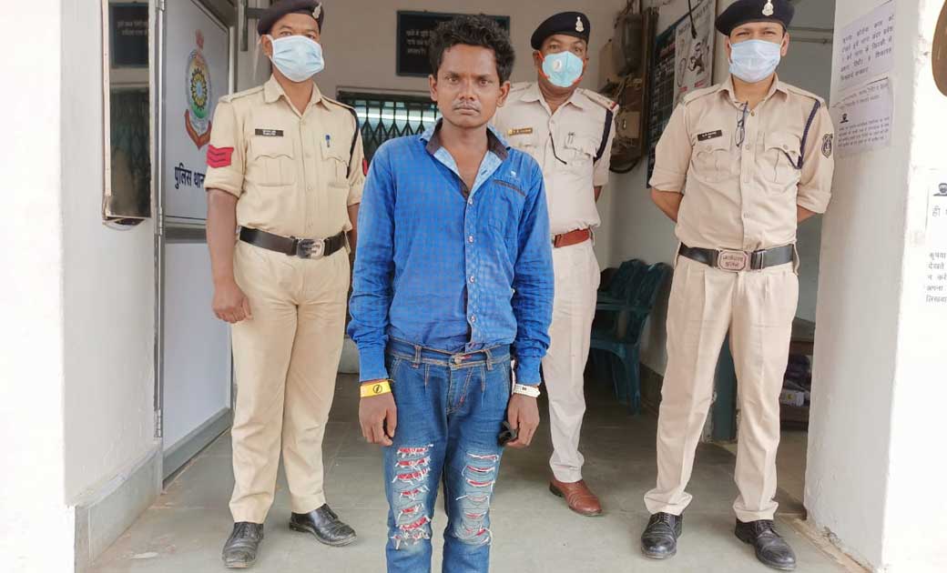 फरार चोर पुलिस की गिरफ्त में,जीपीएम पुलिस की लगातार कार्यवाही...
