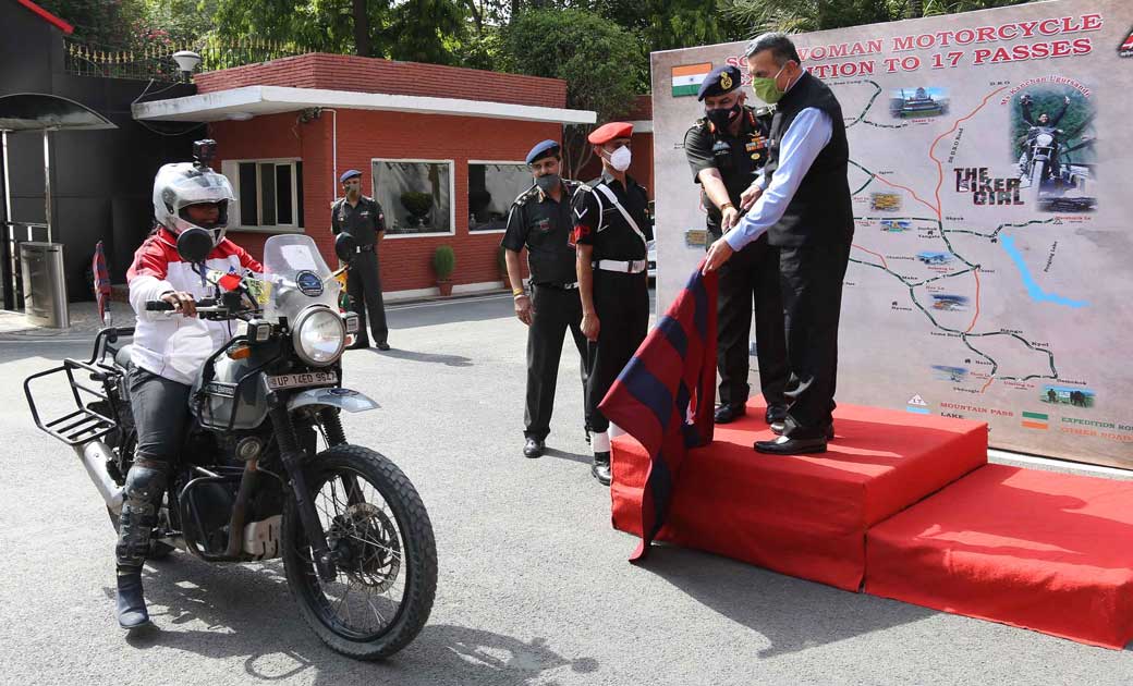 उत्तरी हिमालय में दुनिया के पहले एकल मोटरसाइकिल अभियान का सम... - CG Sandesh