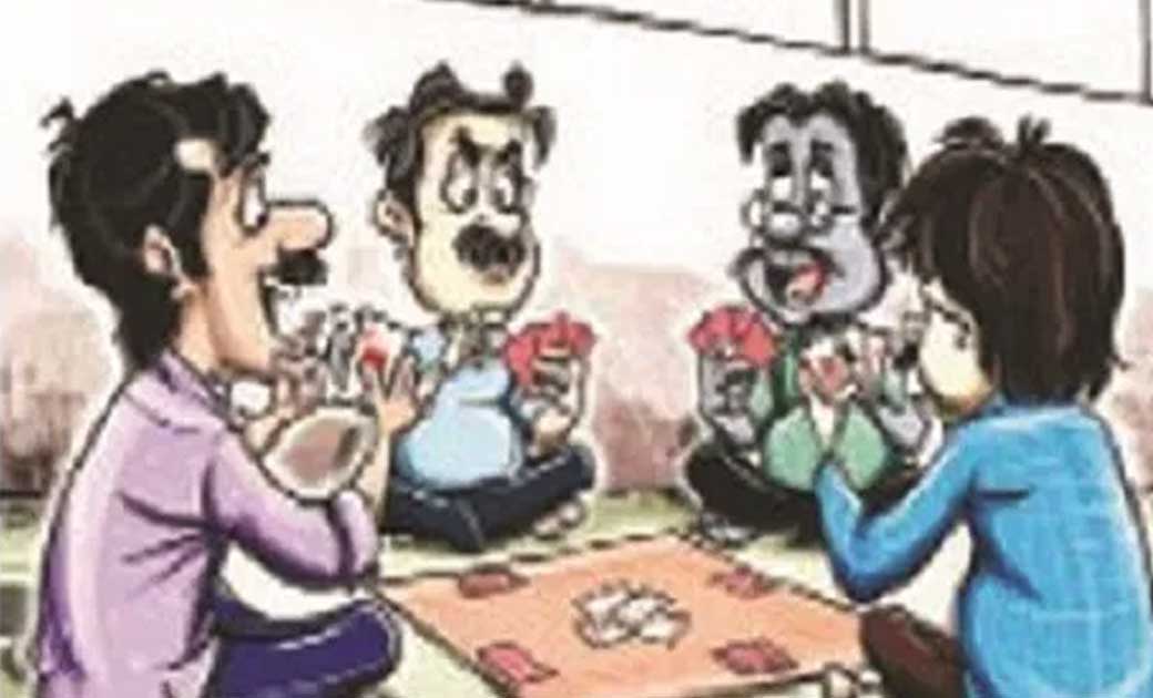 सांकरा : खड़खड़ीया नामक जुआ खेलते 05 जुआरी पकडाए. - CG Sandesh