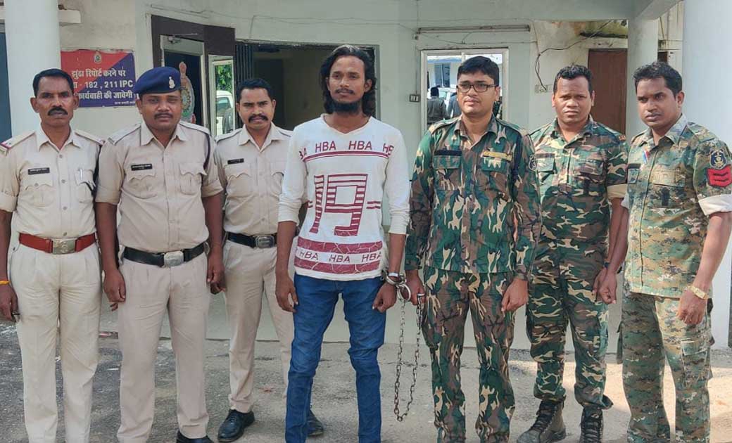 कांकेर न्यायालय से फरार लूट का आरोपी मलकानगिरी उड़ीसा से गिरफ़्तार